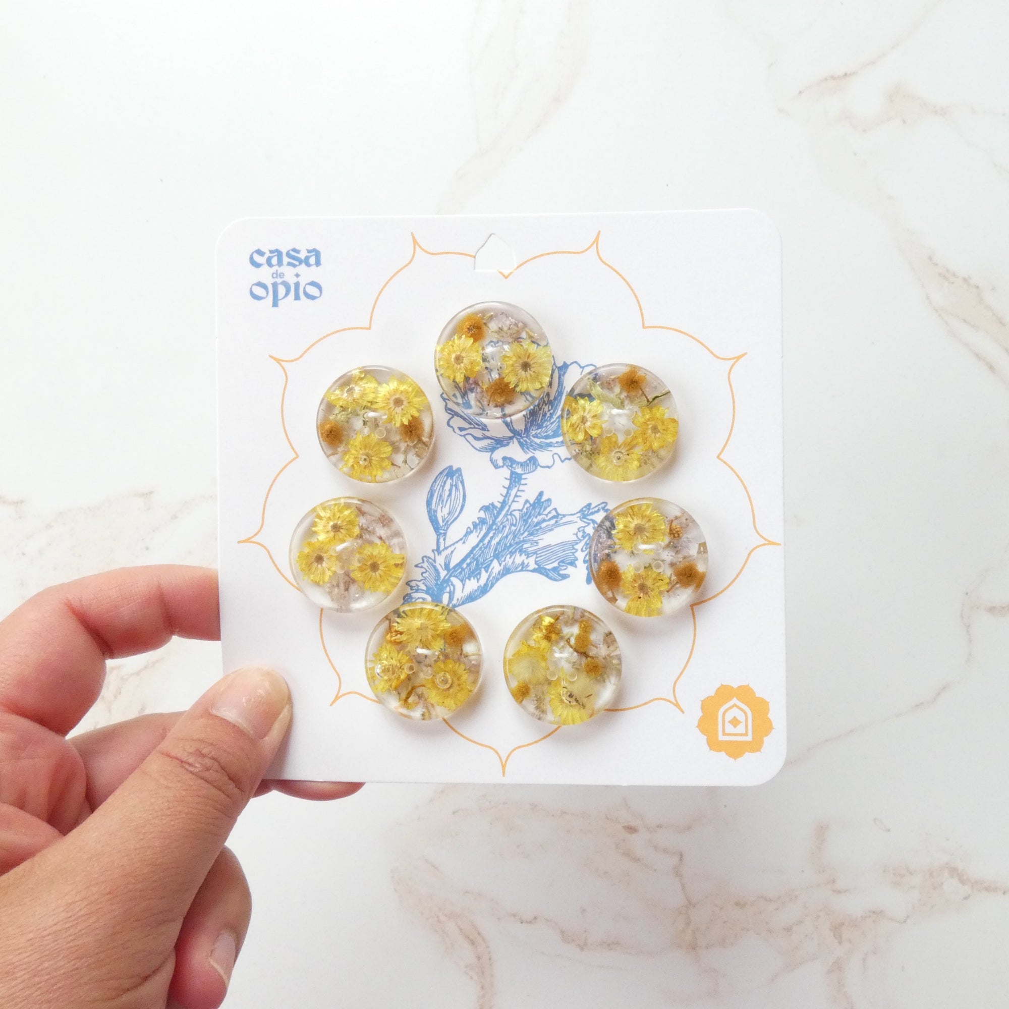 Casa De Opio Floral Buttons