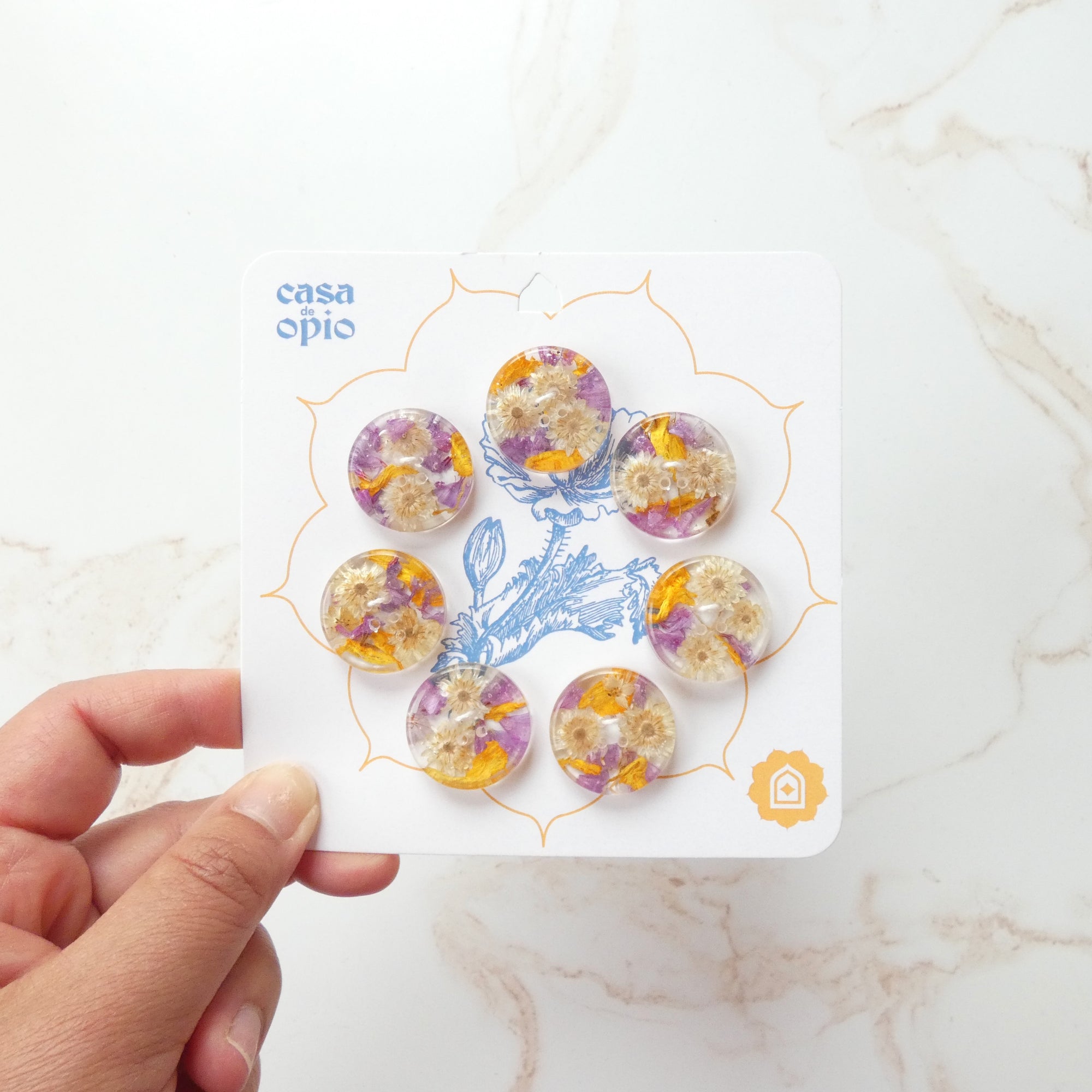 Casa De Opio Floral Buttons