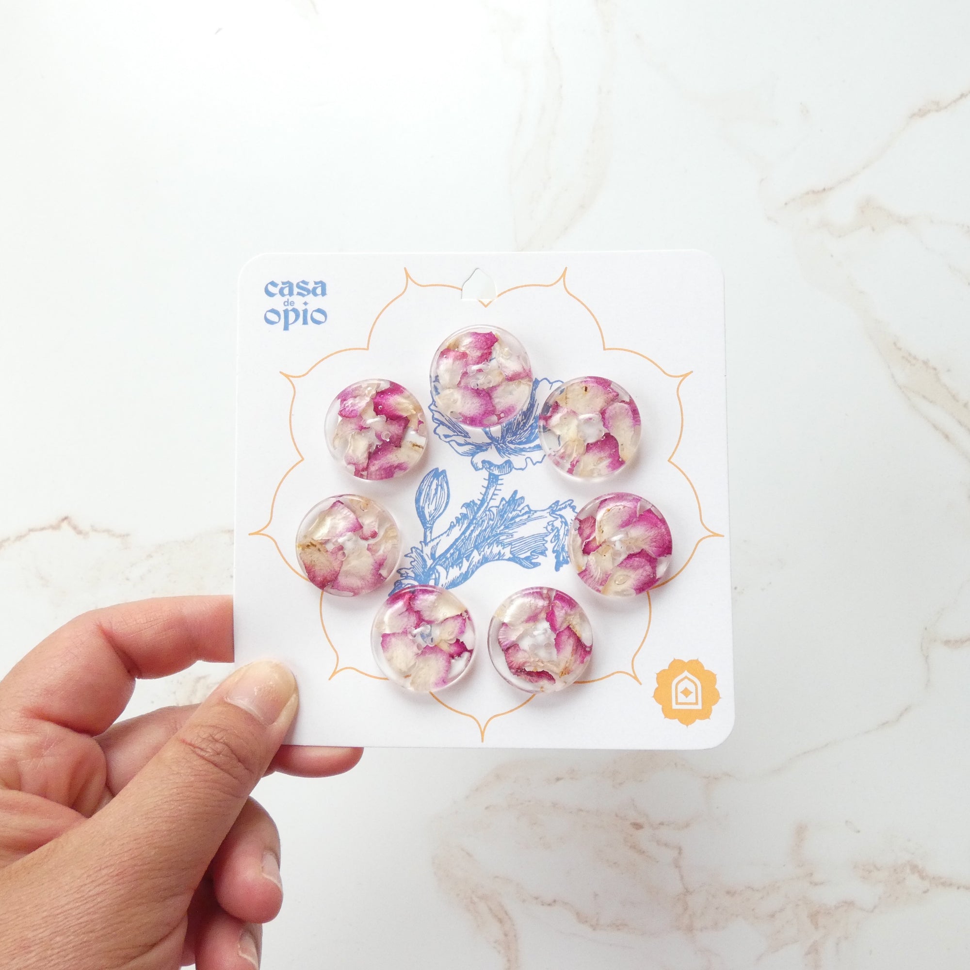 Casa De Opio Floral Buttons