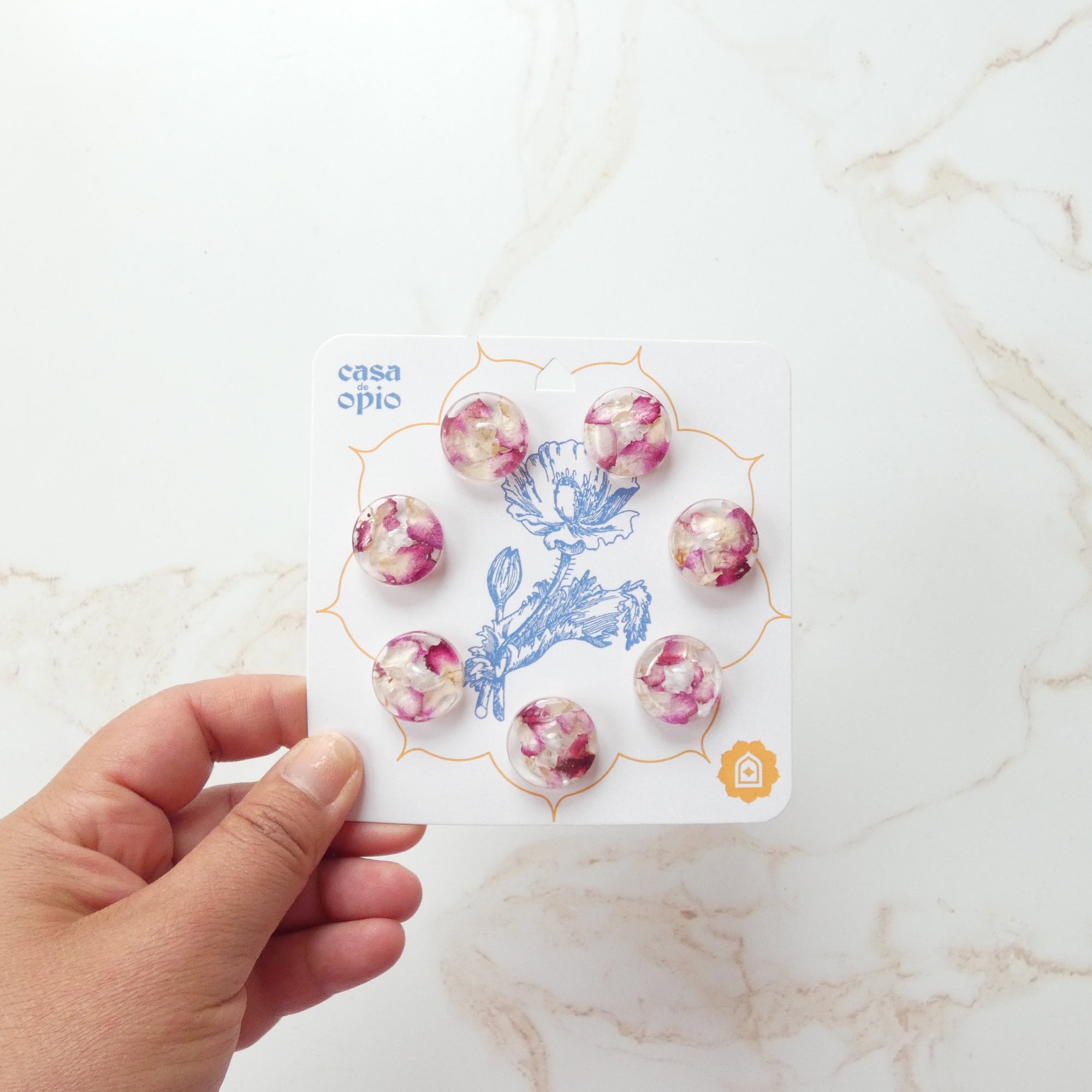 Casa De Opio Floral Buttons