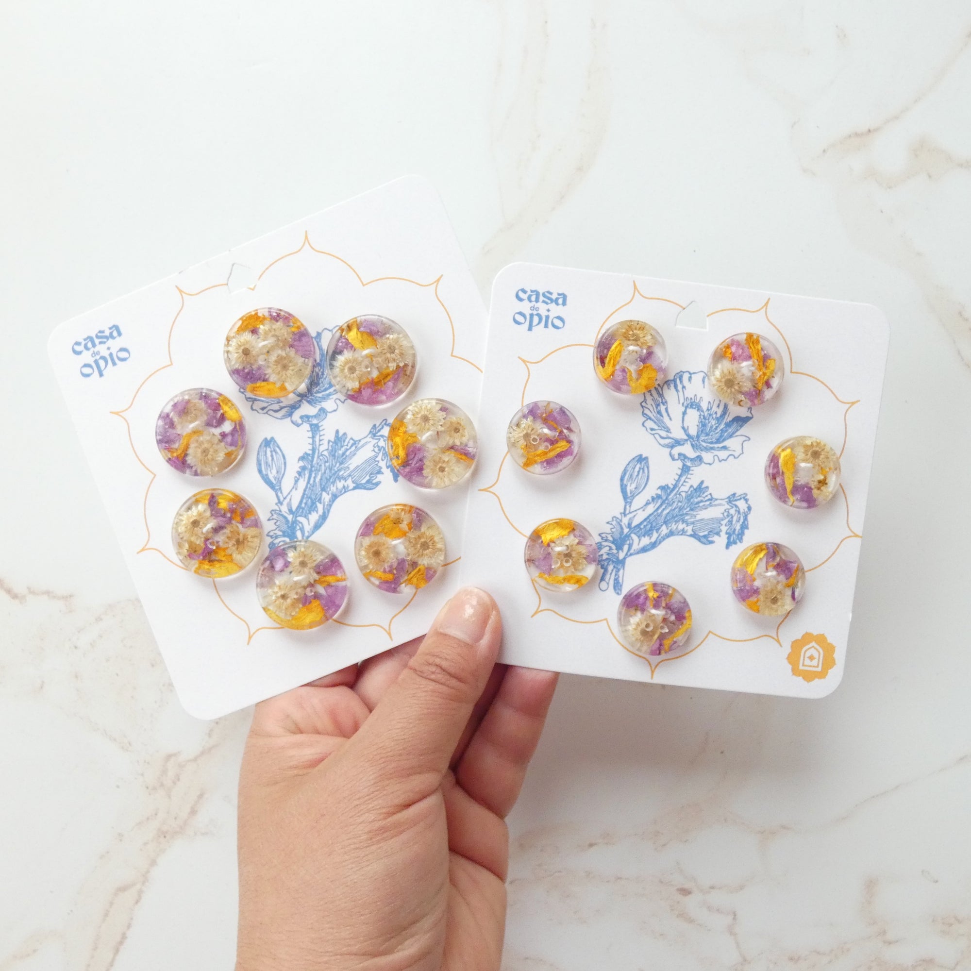 Casa De Opio Floral Buttons